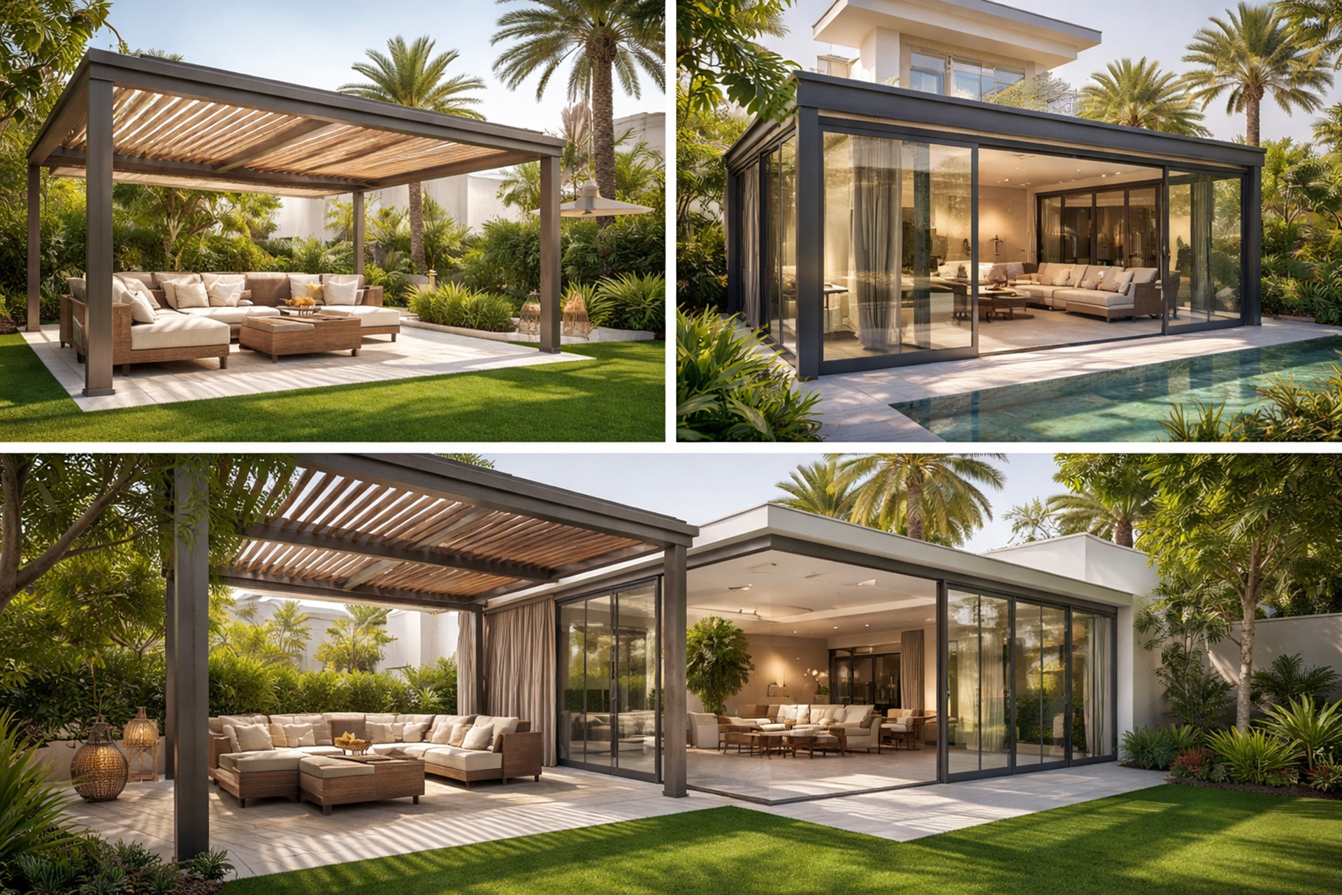 pergola-and-glass-room-dubai-outdoor-living-summer-heat-solution