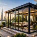 Planning a modern custom glass room installation by Riya Pergola for residential outdoor living.
